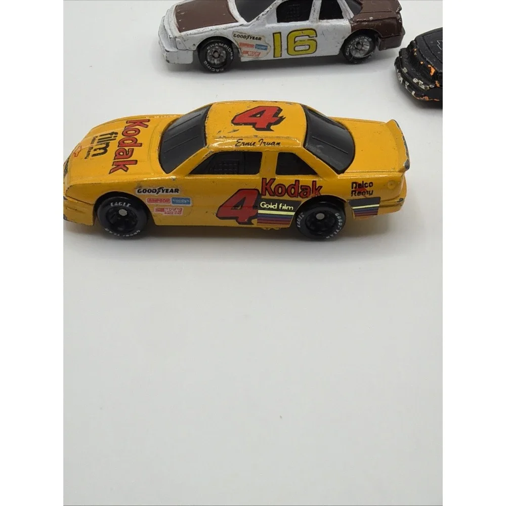 Vintage Diecast Toy Car Lot Kodak Exxon Stock Cars Mixed Vehicles